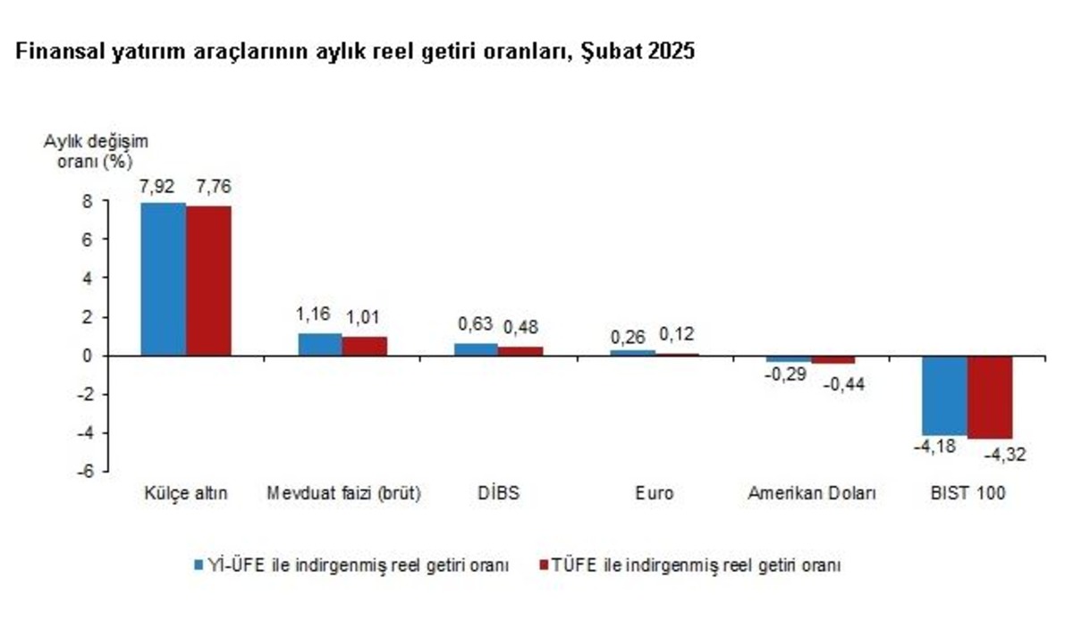 T&Uuml;İK a&ccedil;ıkladı! Şubat ayında yatırımcısını en &ccedil;ok &uuml;zen ve sevindiren yatırım ara&ccedil;ları belli oldu, G&ouml;rsel 1