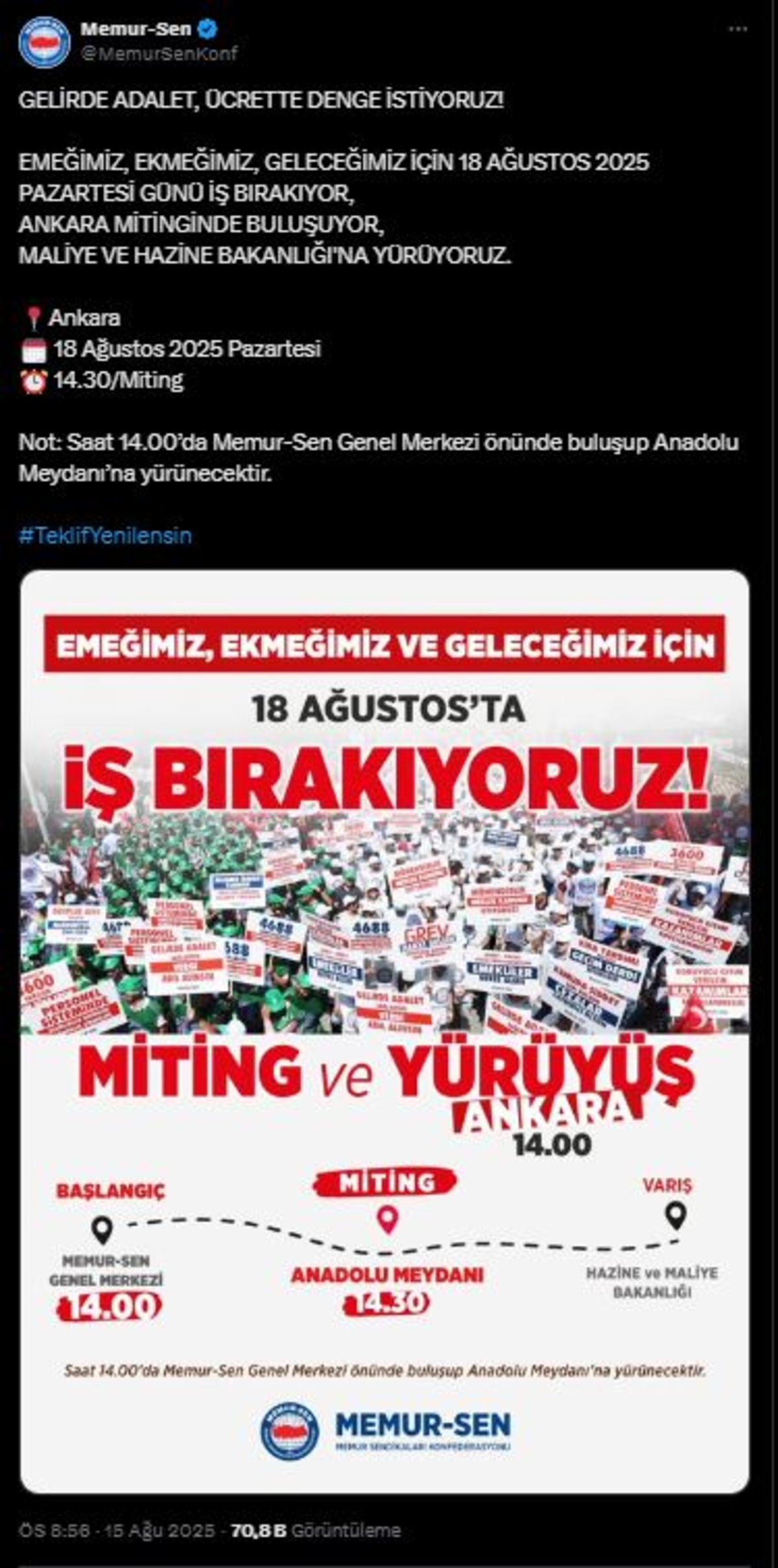 Yeni teklif sonrası harekete ge&ccedil;tiler! T&uuml;rkiye genelinde iş bırakıyorlar, G&ouml;rsel 2
