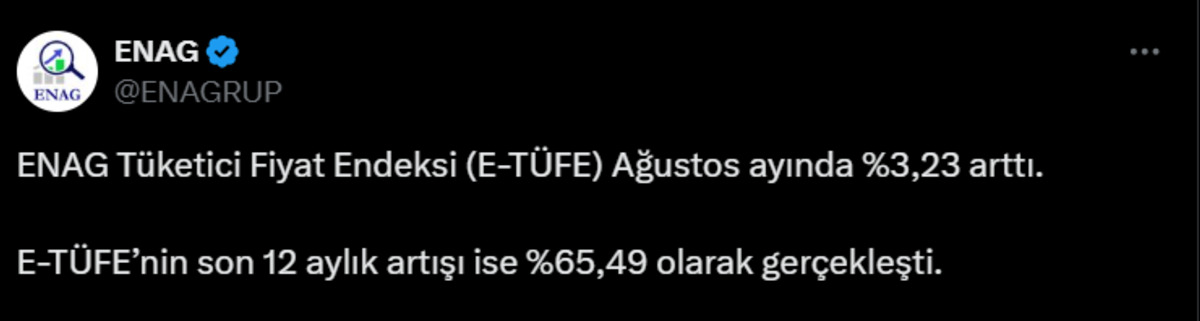 ENAG, TÜİK öncesi enflasyon raporunu paylaştı, Görsel 1