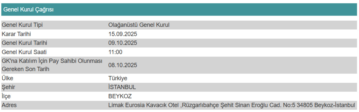 Işıklar Holding Olağanüstü Genel Kurula gidiyor, Görsel 1