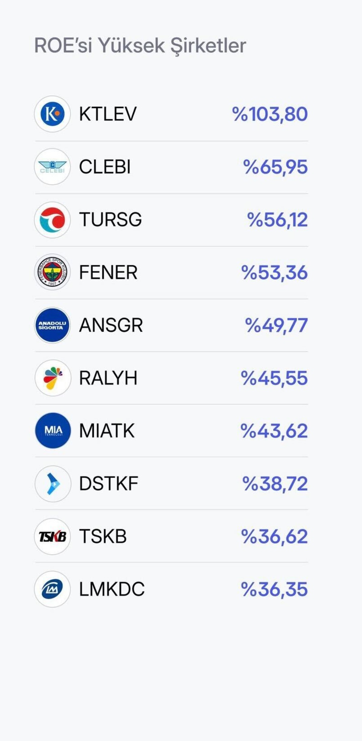 Borsa İstanbul da kârlılıkta zirveye oynayan şirketler belli oldu: İşte en yüksek ROE ye sahip 10 firma, Görsel 3