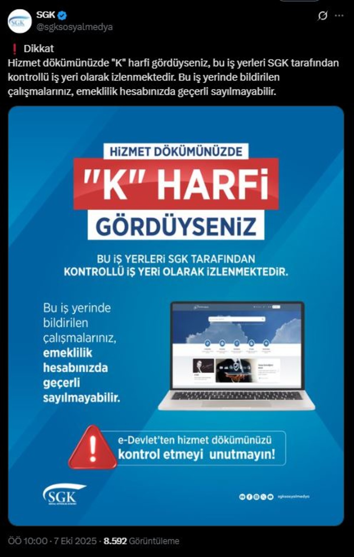 Milyonlarca çalışanı doğrudan ilgilendiriyor! Hizmet dökümünde “K” alarmı: Primleriniz silinebilir, Görsel 2