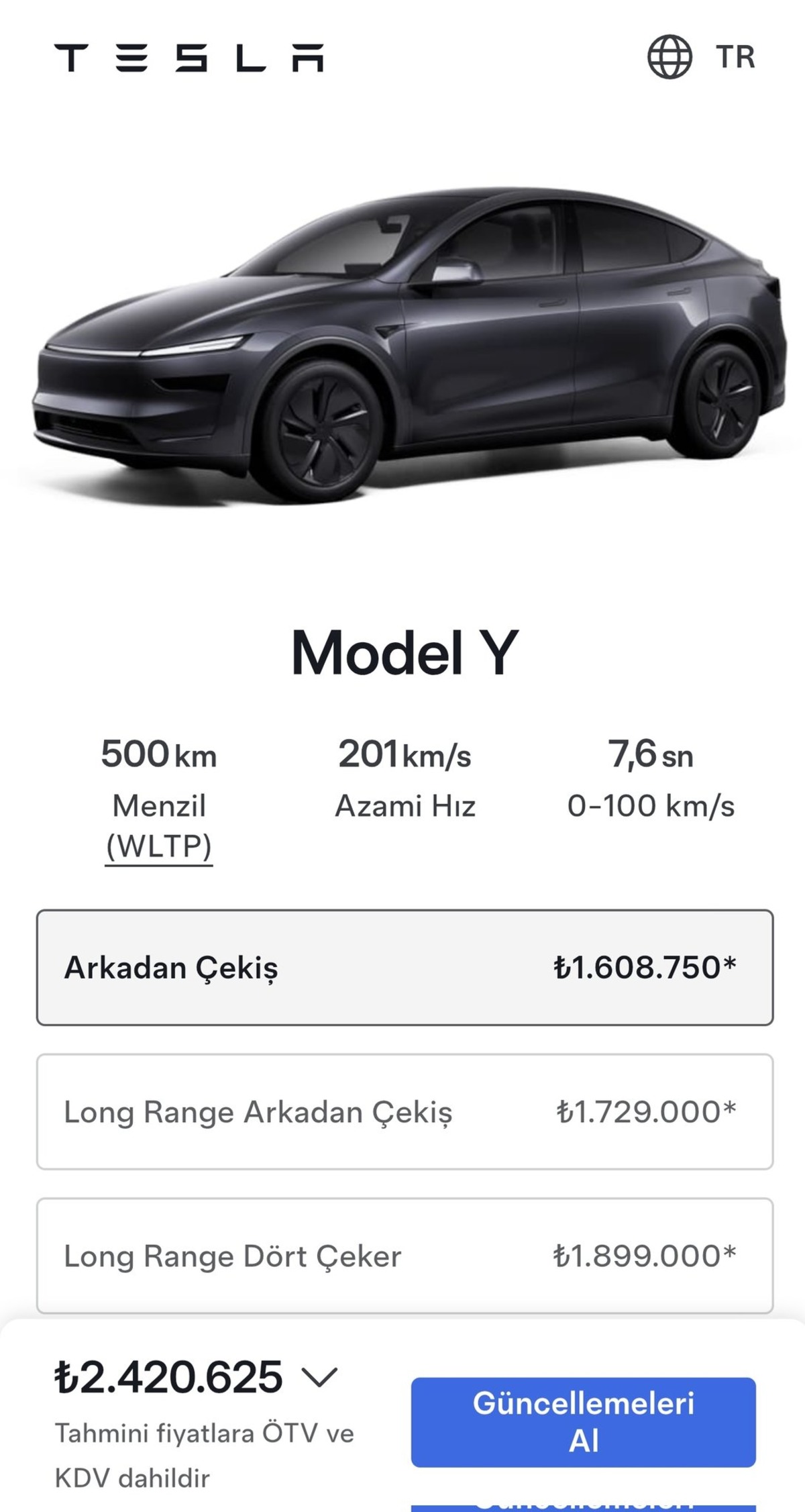 Tesla&rsquo;da zam şoku! T&uuml;rkiye den &ccedil;ekiliyor... En &ccedil;ok satan modeli artık yok, G&ouml;rsel 2