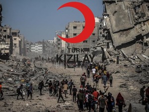 Kızılay, Gazze'de yardımları s&uuml;rd&uuml;r&uuml;yor