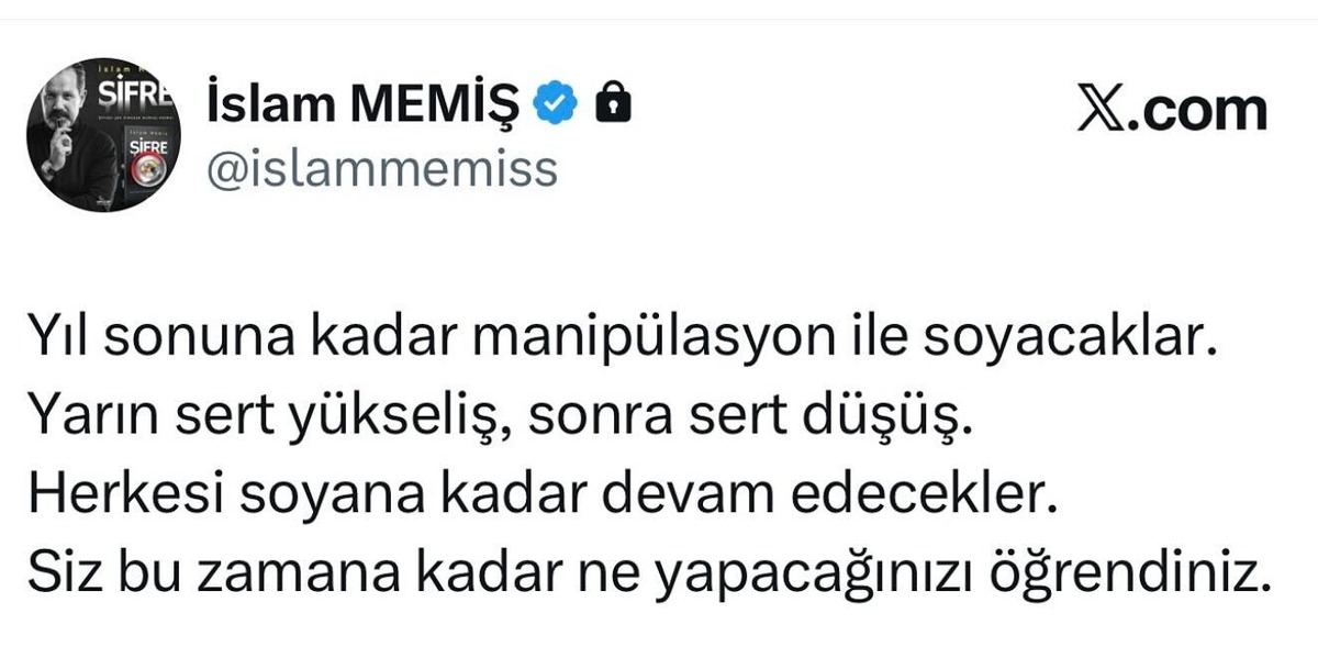 İslam Memiş&rsquo;ten &ccedil;arpıcı altın tahmini: &ldquo;Yarın sert y&uuml;kseliş, sonra sert d&uuml;ş&uuml;ş&rdquo;, G&ouml;rsel 4