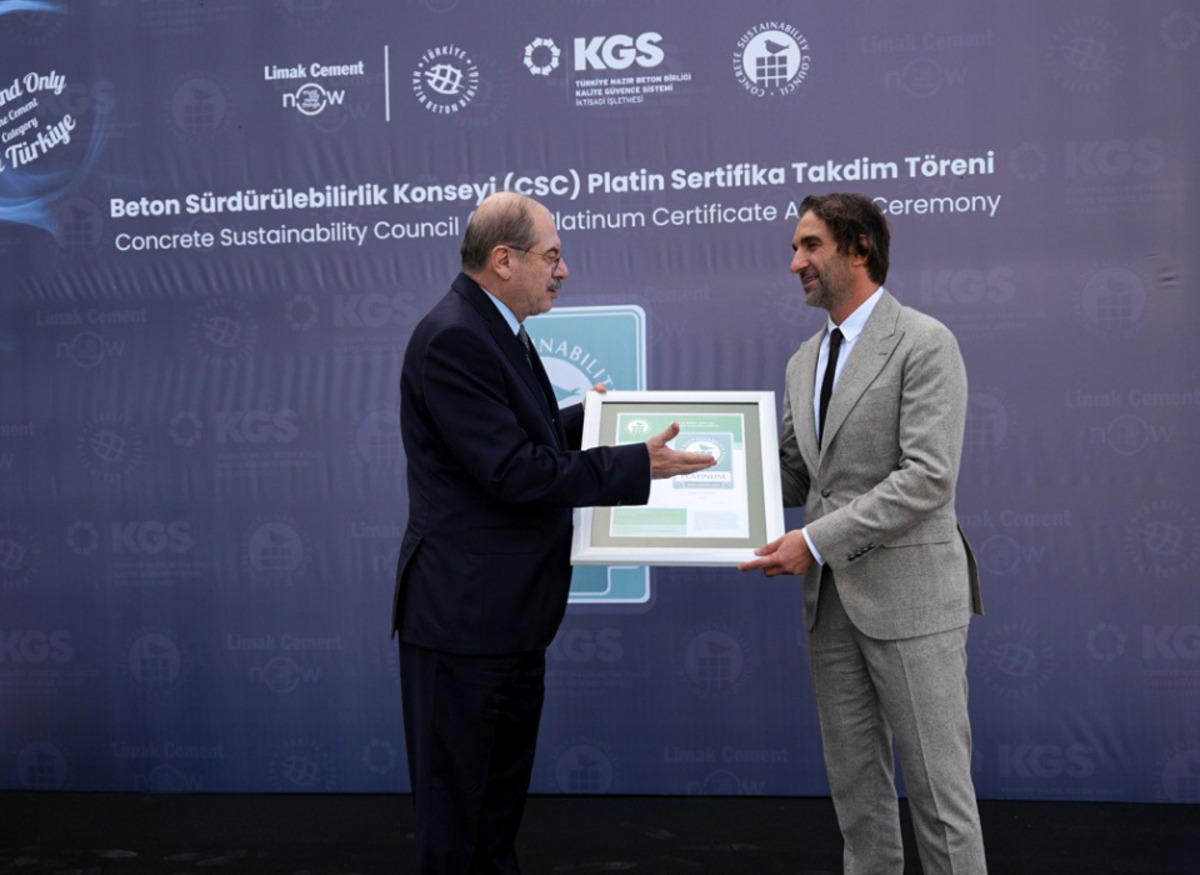 Limak &Ccedil;imento&rsquo;dan d&uuml;nya &ccedil;apında ilk: Platinum Sertifikası &ouml;d&uuml;l&uuml; geldi!, G&ouml;rsel 1