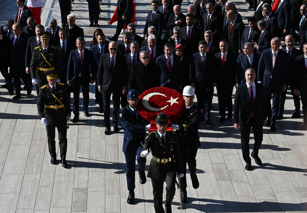 Cumhurbaşkanı Erdoğan ve devlet erkanı Anıtkabir’de, Görsel 1