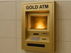 Altın ATM'si devrede: Uzun kuyruklar oluştu