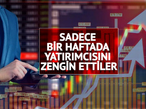 Ne altın ne dolar&hellip; Bir haftada yatırımcısını zengin eden hisseler belli oldu!