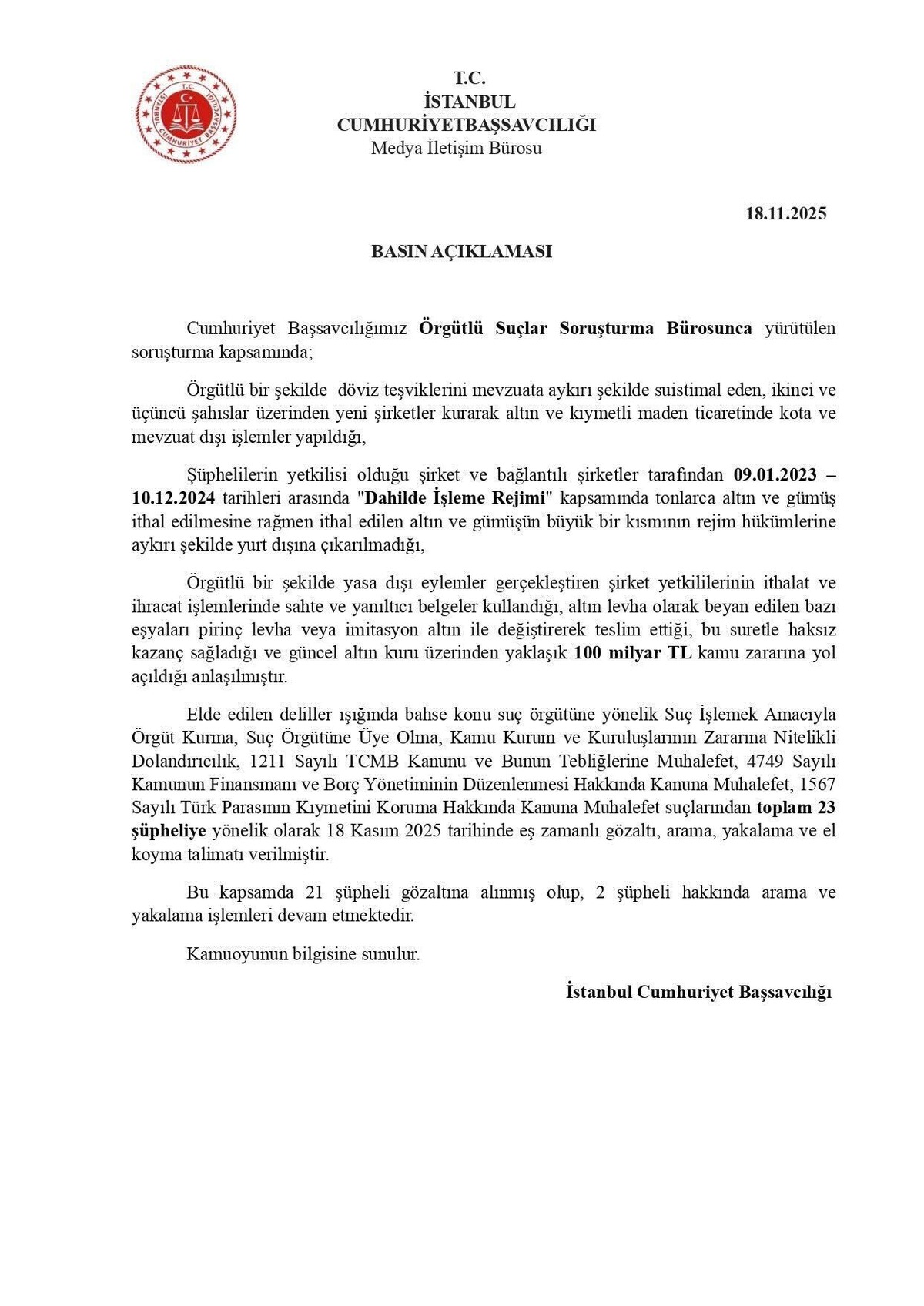 100 milyar liralık altın vurgunu! &Ccedil;ok sayıda kişi g&ouml;zaltına alındı, G&ouml;rsel 1