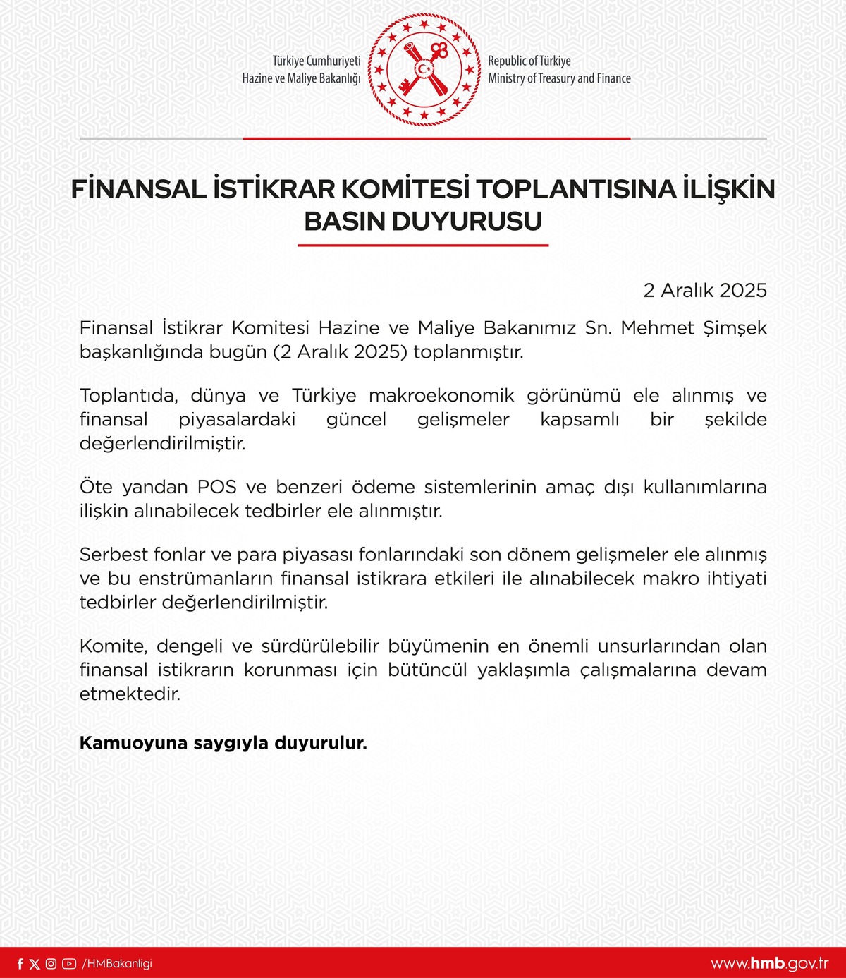 Finansal İstikrar Komitesi toplandı: G&uuml;ndemde POS kullanımı ve makro ihtiyati tedbirler var, G&ouml;rsel 1