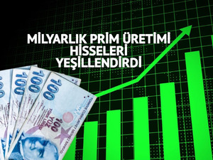 129,2 milyar TL'lik prim &uuml;retimi hisseleri yeşillendirdi!