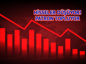 Hisseler d&uuml;ş&uuml;şte! Patron topluyor