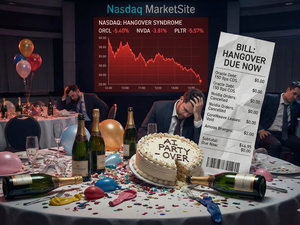Nasdaq'ta 'Hangover' (Akşamdan Kalma) Sendromu: D&uuml;nk&uuml; Partinin Baş Ağrısı Başladı