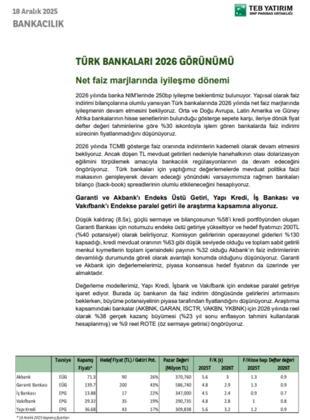 Parasını 2026 ya hazırlayanlar dikkat: İşte Endeks üstü getiri beklenen o hisseler, Görsel 1