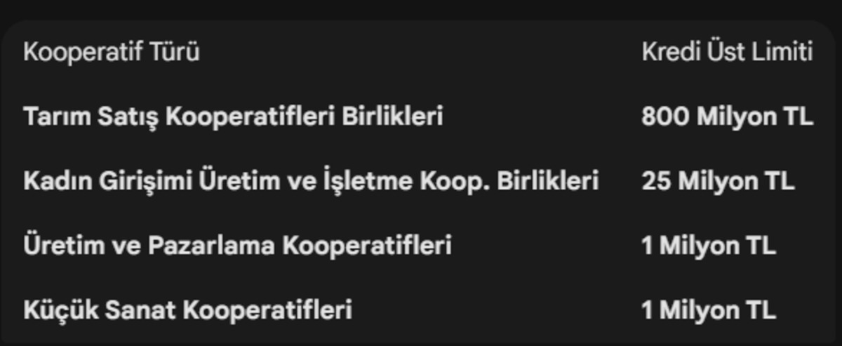 Kooperatiflere can suyu: 4,5 milyar liralık dev kredi paketi a&ccedil;ıklandı, G&ouml;rsel 3