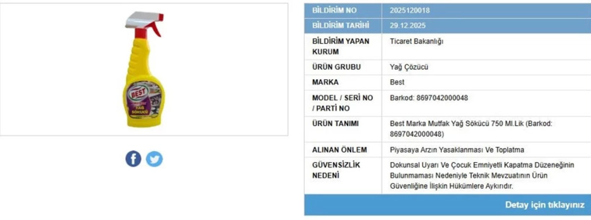 Evlerde kullanılıyordu! Bakanlık düğmeye bastı: Yasaklandı, piyasadan toplatılıyor, Görsel 1