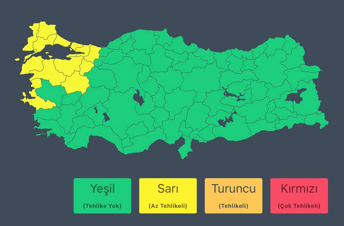 İ&ccedil;işleri Bakanlığı ndan fırtına ve kuvvetli r&uuml;zgar uyarısı, G&ouml;rsel 1