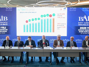 Batı Akdeniz'in ihracatı 2025'te y&uuml;zde 3,96 arttı