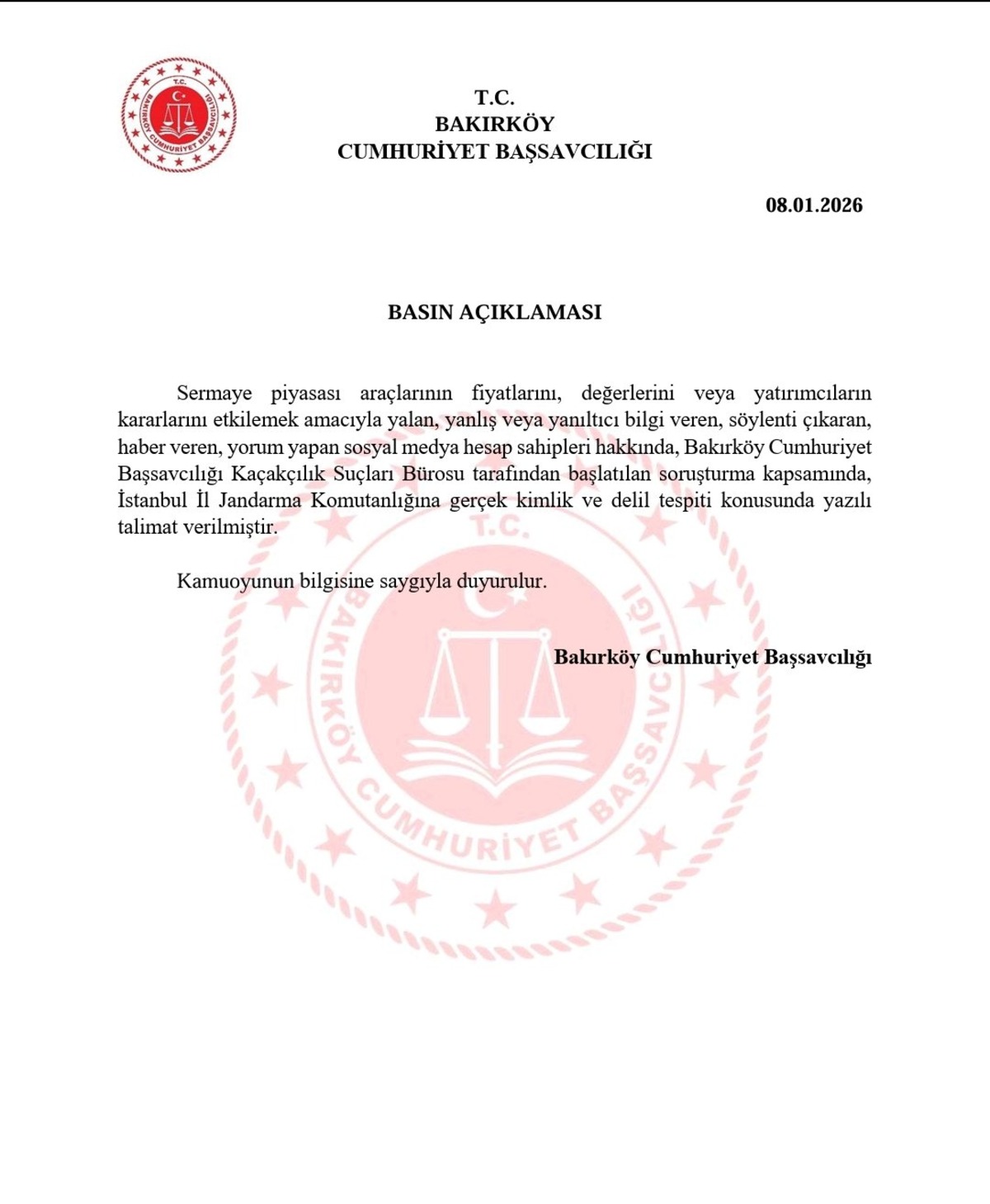 Yanıltıcı borsa paylaşımlarıyla ilgili soruşturma başlatıldı, G&ouml;rsel 1
