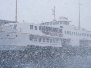İstanbul&rsquo;da kar yağışı ulaşımı vurdu: Bazı vapur seferlerine "hava" engeli!