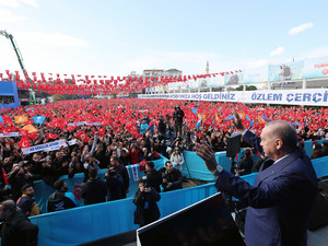 Erdoğan&rsquo;dan Aydın&rsquo;da "s&ouml;z&uuml;m&uuml;z&uuml; tuttuk" mesajı