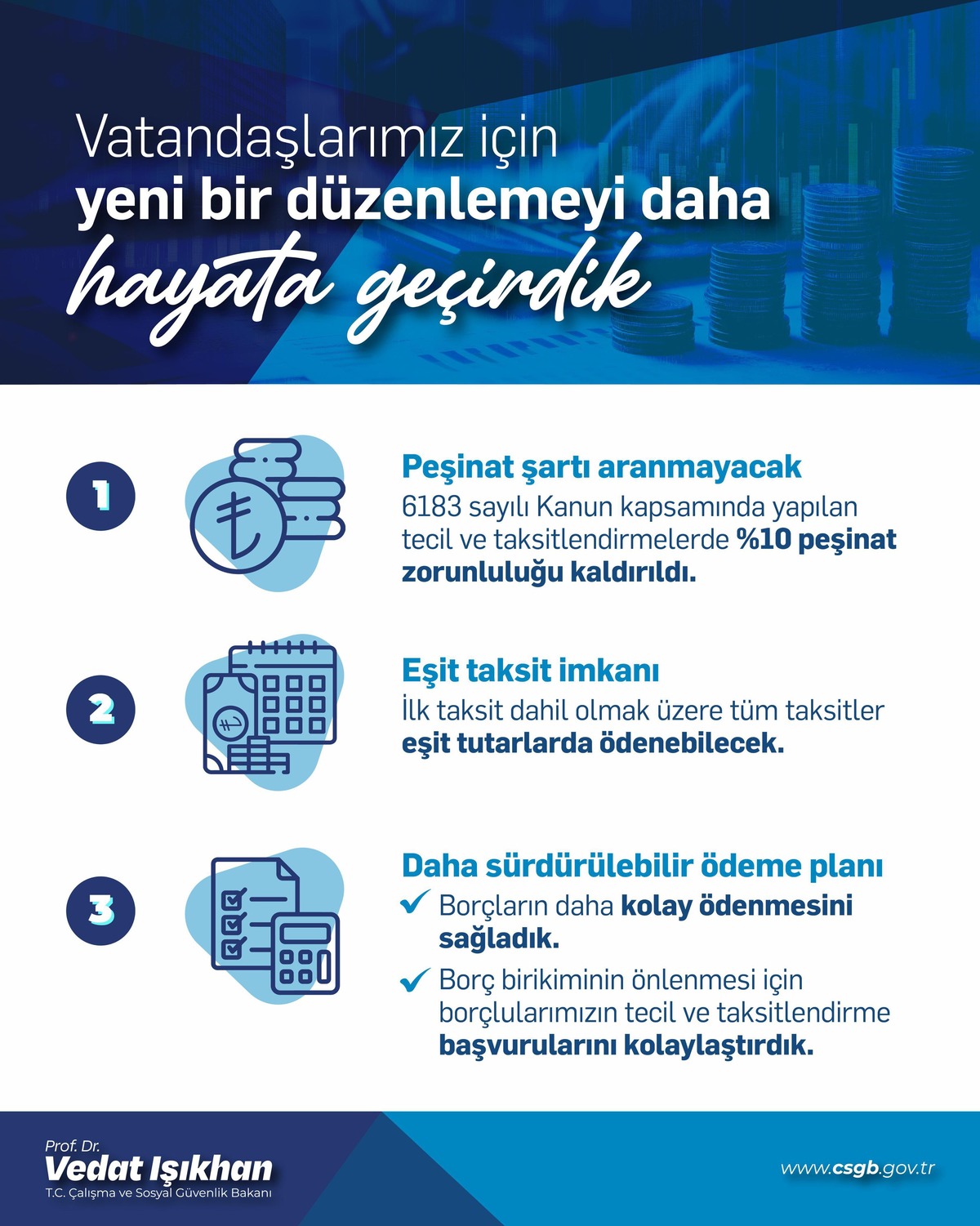 Bakan Işıkhan duyurdu! SGK prim borçlarında yeni düzenleme: Peşinat şartı kaldırıldı, Görsel 2
