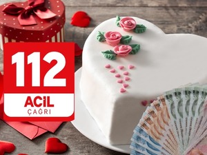 14 Şubat Sevgililer G&uuml;n&uuml; i&ccedil;in 112'yi arayıp pasta istedi! Cezadan ka&ccedil;amadı