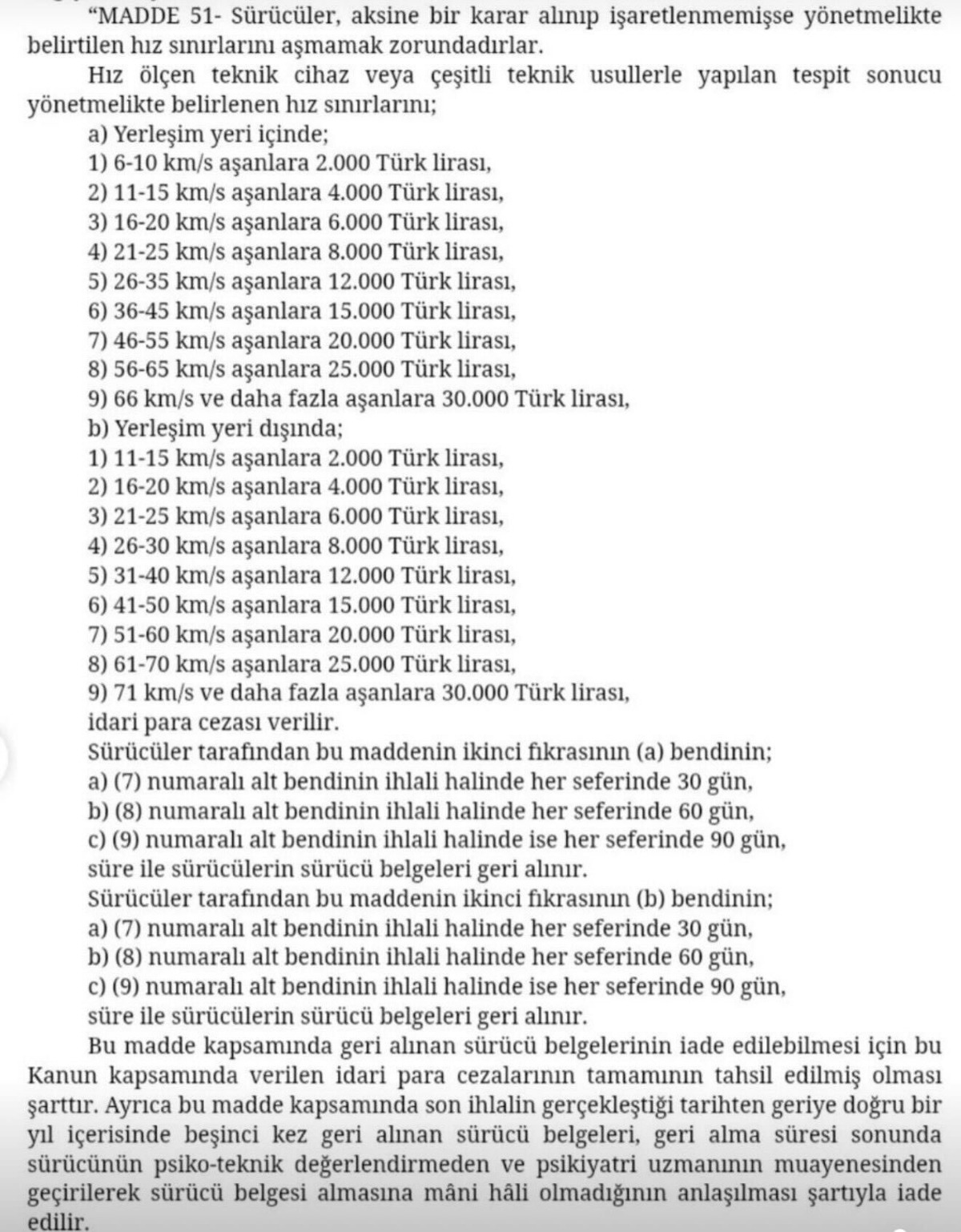 Radar uygulamasında yüzde 10 tolerans kalktı: 6 km/s üzeri aşıma doğrudan ceza, Görsel 1