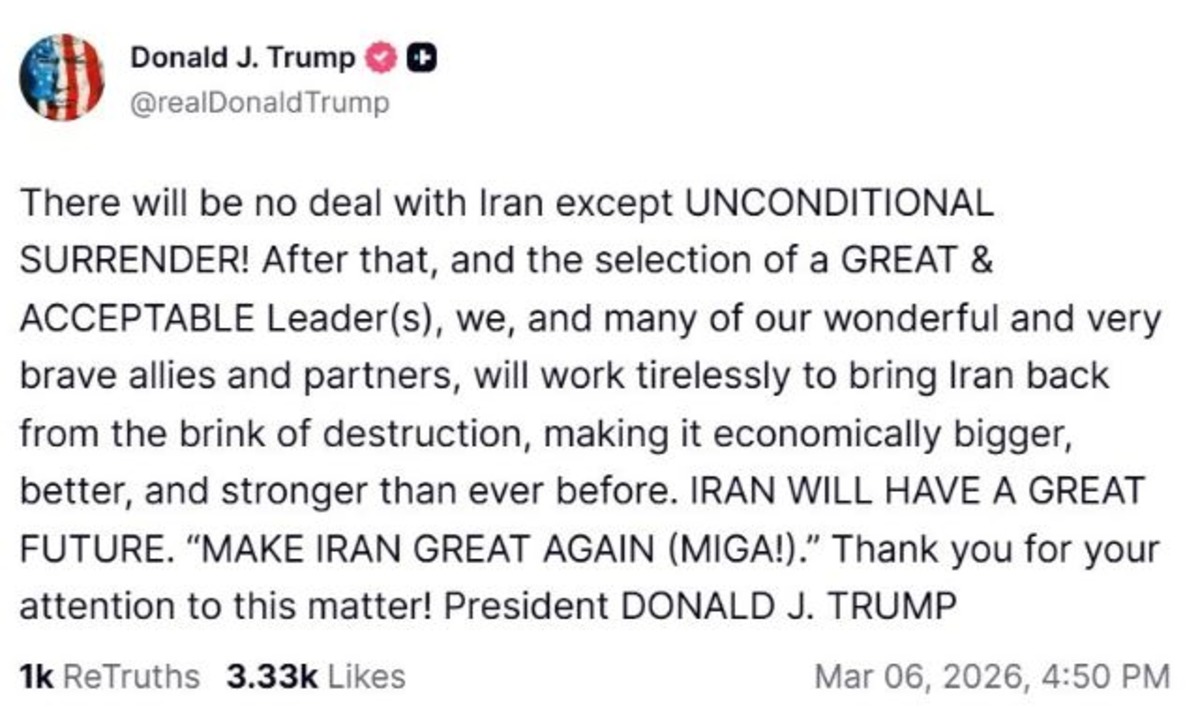 Trump tan İran mesajı! "Kayıtsız şartsız teslim olacak", Görsel 1