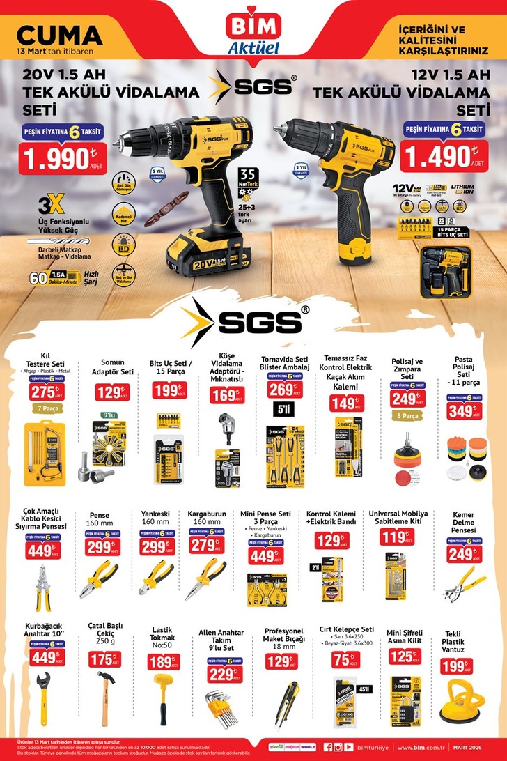 SGS Tek Ak&uuml;l&uuml; Vidalama