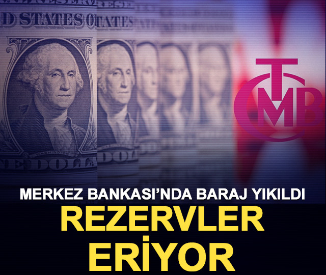 TCMB rezervlerinde 1 haftada 8 milyar dolardan fazlası silindi 