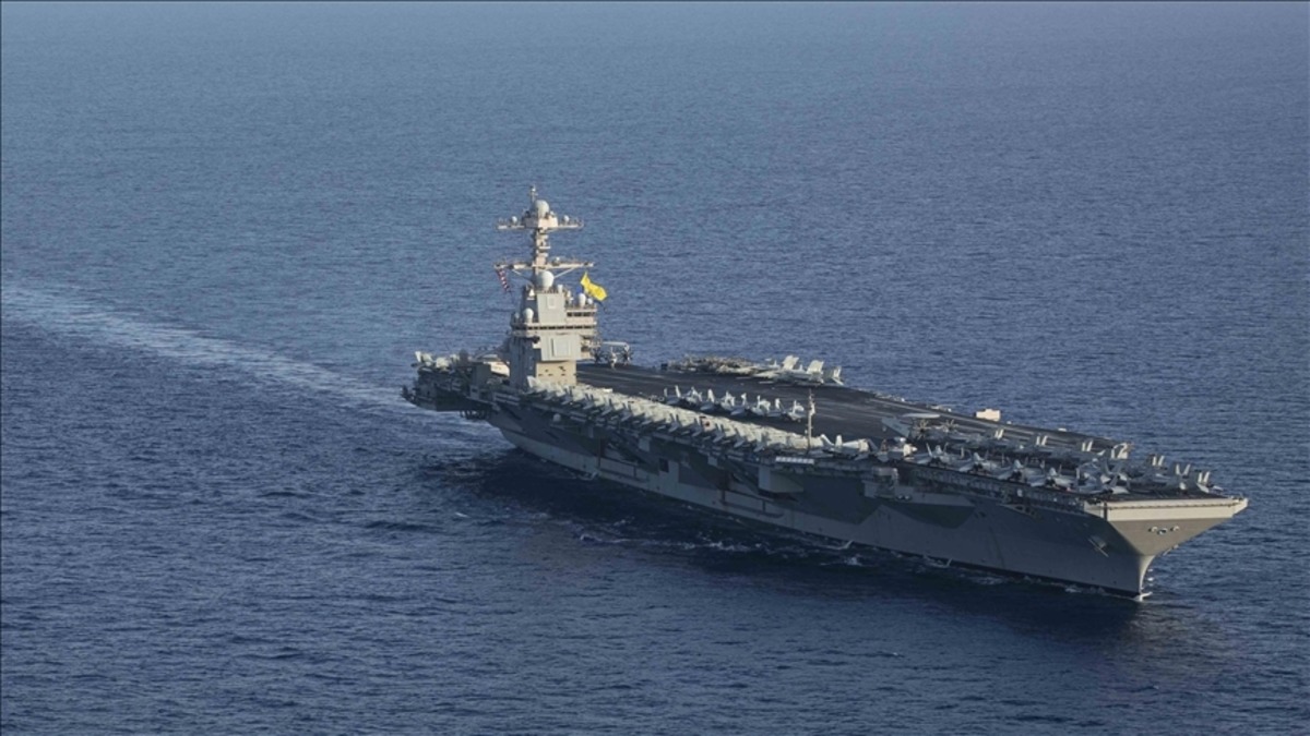 ABD&rsquo;nin USS Gerald R. Ford u&ccedil;ak gemisi Girit&rsquo;e geldi, G&ouml;rsel 1