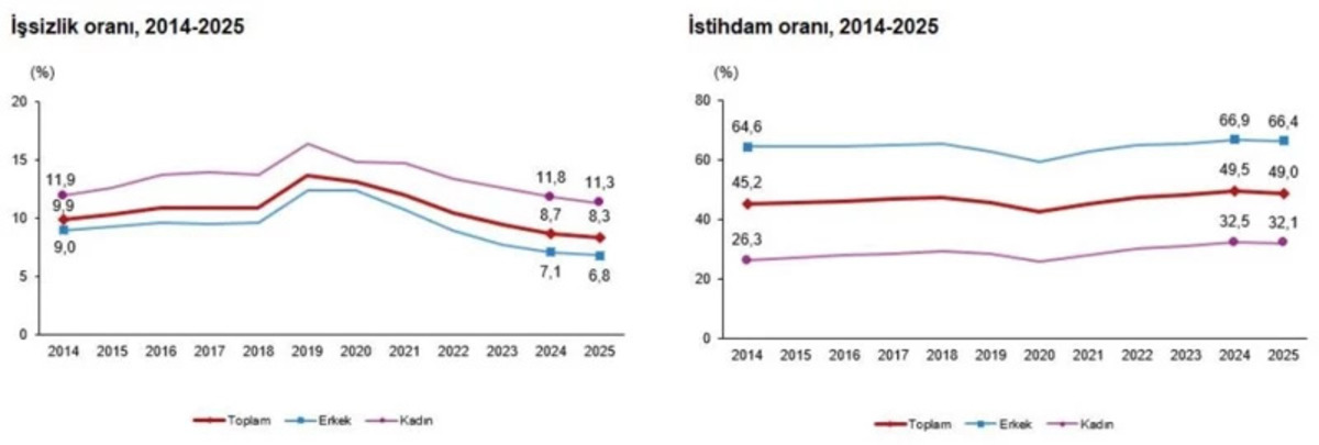 SON DAKİKA| T&Uuml;İK a&ccedil;ıkladı! 2025 yılı işsizlik oranı belli oldu, G&ouml;rsel 1