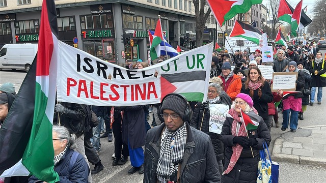 İsveç te, İsrail in Gazze ve Lübnan a yönelik saldırıları protesto edildi, Görsel 2