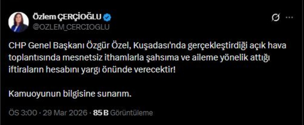 Çerçioğlu ndan CHP lideri Özel e sert yanıt! "Hesabını yargı önünde verecek", Görsel 1