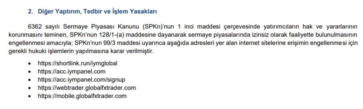 SPK’dan kaçak sitelere erişim engeli geldi, Görsel 1