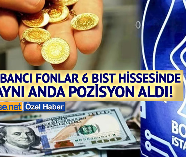 Yabancı fonlar 6 BIST hissesinde aynı anda pozisyon aldı