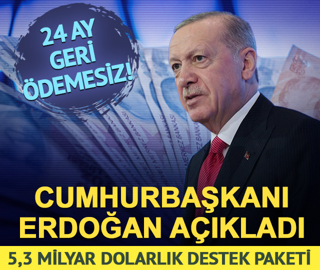 Cumhurbaşkanı Erdoğan a&ccedil;ıkladı: &Ccedil;ift&ccedil;ilere 5,3 milyar dolarlık destek paketi