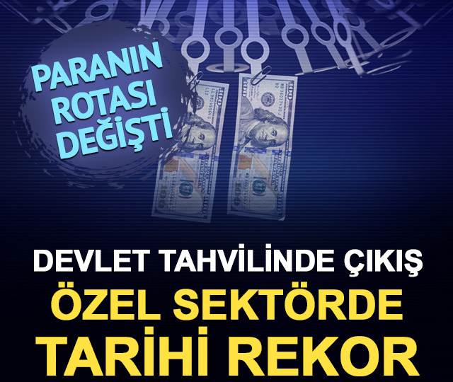 Paranın rotası değişti: Devlet tahvilinde &ccedil;ıkış, &ouml;zel sekt&ouml;rde rekor