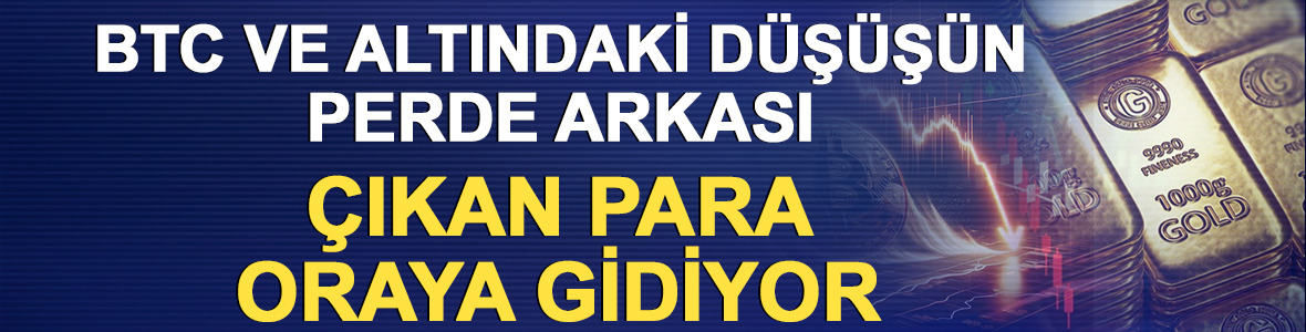 Bitcoin ve altındaki d&uuml;ş&uuml;ş&uuml;n perde arkası: &Ccedil;ıkan para oraya gidiyor