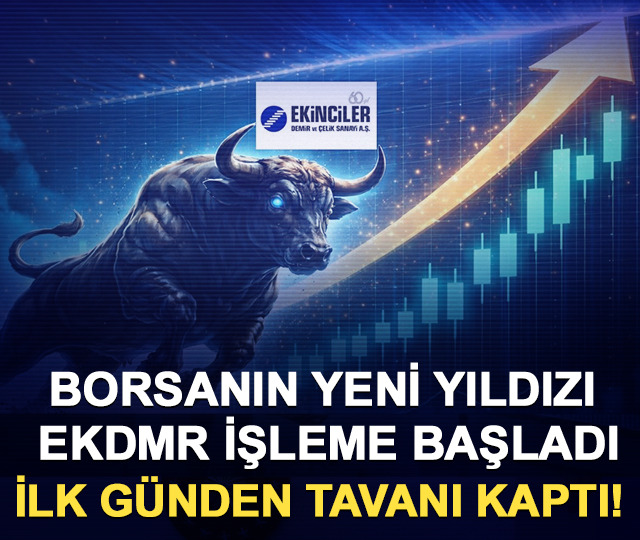 Borsanın yeni yıldızı EKDMR işleme başladı: İlk g&uuml;nden tavanı kaptı!