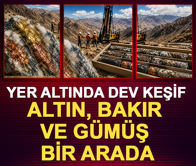 Yer altında dev keşif: Altın, bakır ve g&uuml;m&uuml;ş bir arada