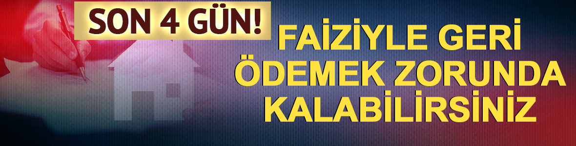 Son g&uuml;n 1 haziran! &Ouml;demeyene her ay katlanarak cezası gelecek