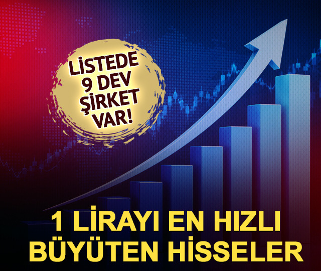 1 lirayı en hızlı b&uuml;y&uuml;ten hisseler! 