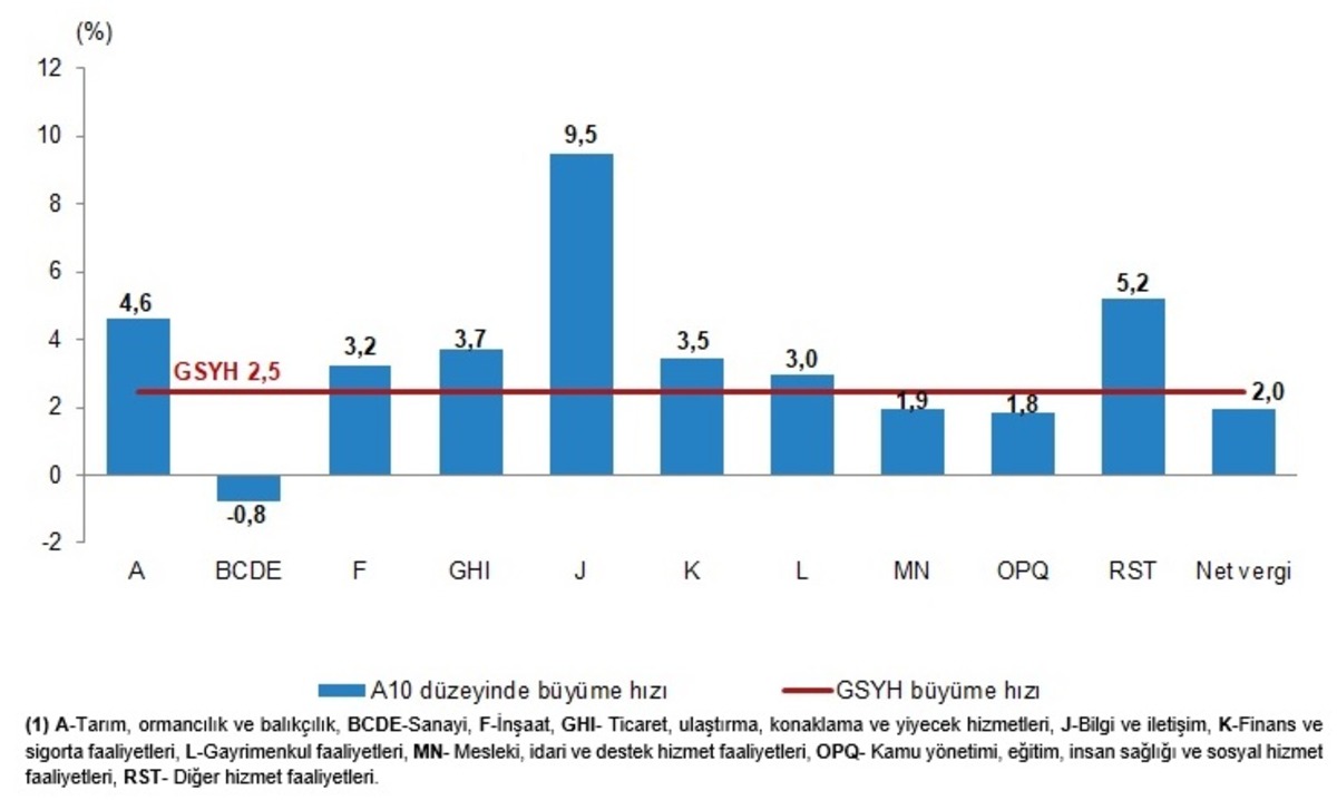Türkiye ekonomisi ilk çeyrekte yüzde 2,5 büyüdü!, Görsel 1