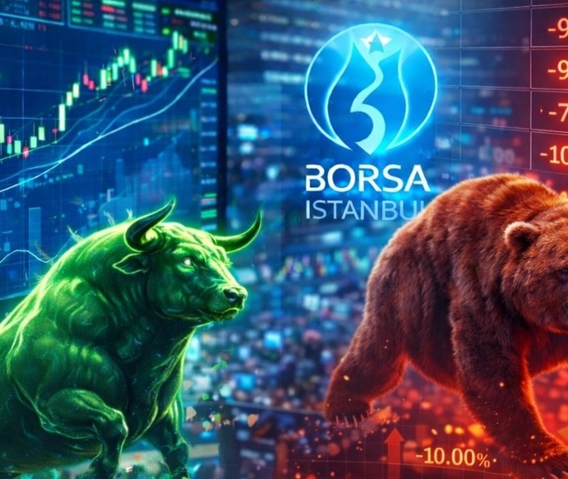 Borsa y&uuml;kselirken tavan ve taban olan hisseler belli oldu