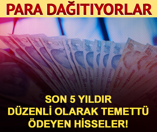 Son 5 yıldır d&uuml;zenli temett&uuml; &ouml;deyen hisseler! Para dağıtıyorlar