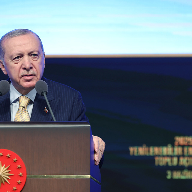 Cumhurbaşkanı Erdoğan "Ekonomi şoklara rağmen 23 &ccedil;eyrektir b&uuml;y&uuml;yor" diyerek a&ccedil;ıkladı