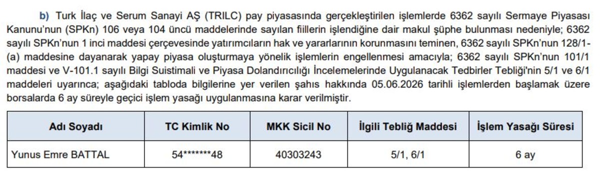 SPK dan 9,1 milyon TL lik ceza kararı! Yeni yaptırımlar a&ccedil;ıklandı, G&ouml;rsel 5